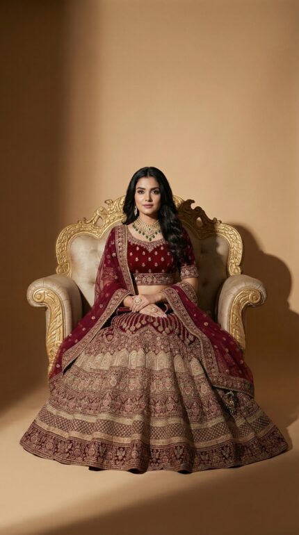 Grand Maharani Designer Throne Lengha